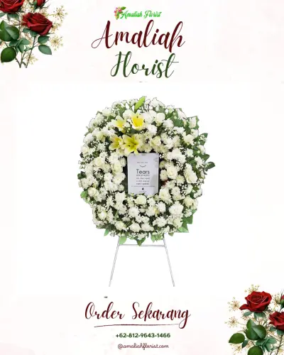 Krans Bunga Duka Cita kep. seribu selatan